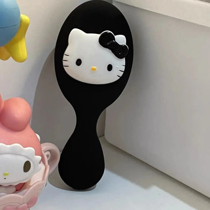 Hello Kitty Air Cushion Comb Sanrio Kuromi Cinnamoroll Air Cushion Comb Kawaii Hello Kitty Y2k Things Black Portable Combs Girls