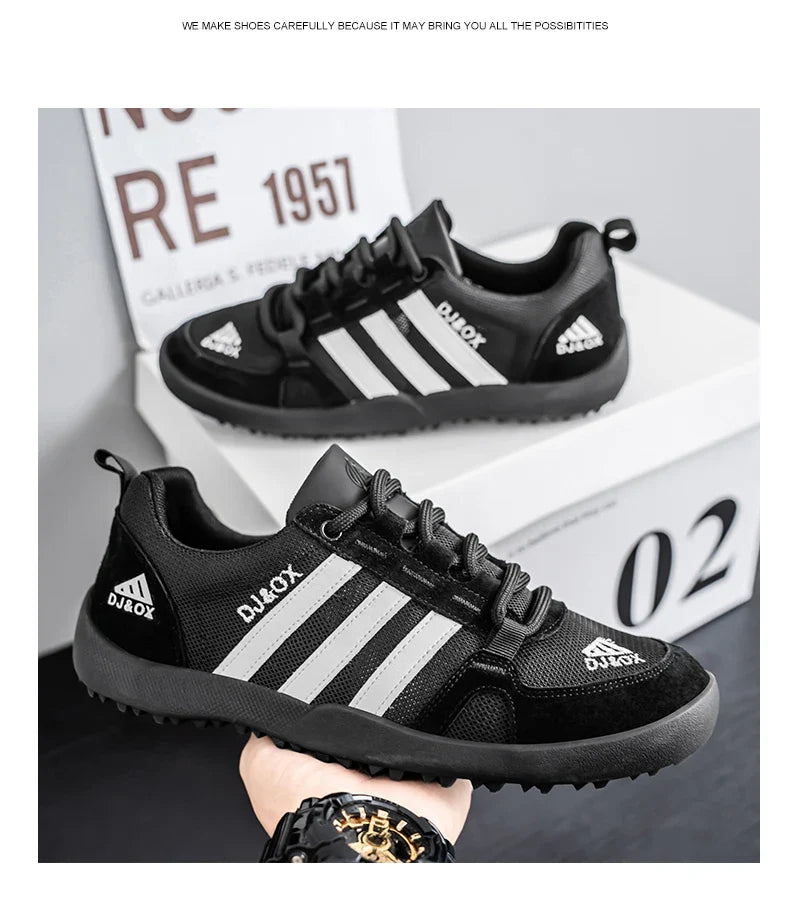 Men's Shoes Fashion Versatile Breathable Board Shoes Thick soled Trendy Casual Shoes  (Available)