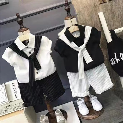 New Boy 2 pcs Clothing Set   Kids Clothes Suits Children Clothes Sets Baby Outfits Summer