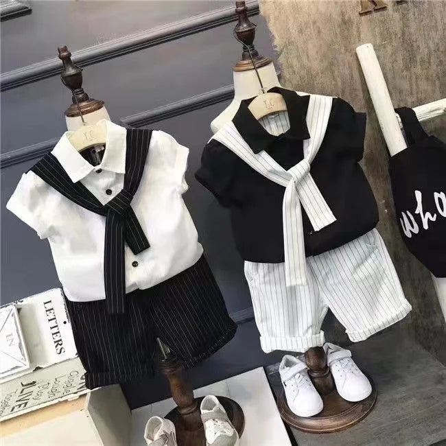 New Boy 2 pcs Clothing Set   Kids Clothes Suits Children Clothes Sets Baby Outfits Summer