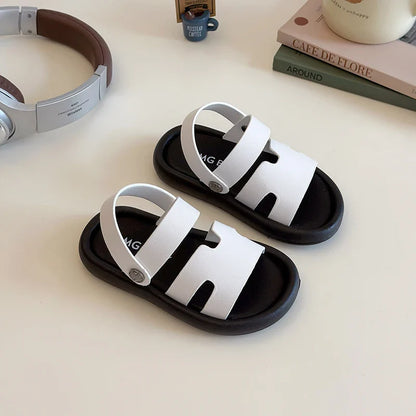 Fashion Spring Child Sandal Summer New Shoe Boy Girl Slippers Soft Bottom Non-slip Kid Shoes Baby Velcro Beach Sandal Slippers