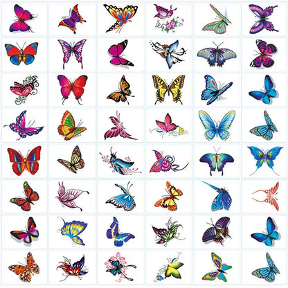 Fashion Butterfly Women Tattoos Body Art Stickers Waterproof Tattoo Stickers Temporary