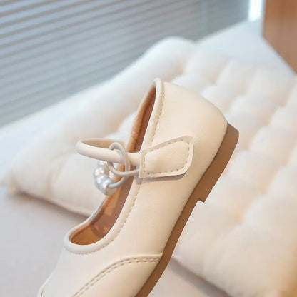 New Kids Leather Shoes Soft Soled Anti Slip Girls Casual Simple Mary Jane Shoe