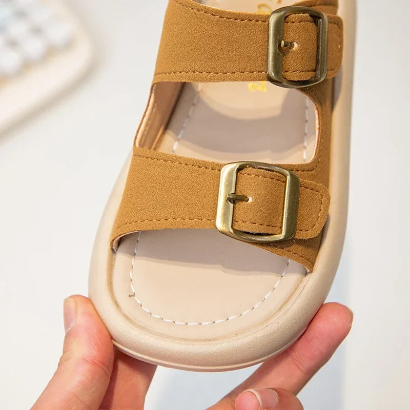 New Fashion Korean Style Soft Sole Anti-slippery Versatile Open-toe Roman Beach Shoes