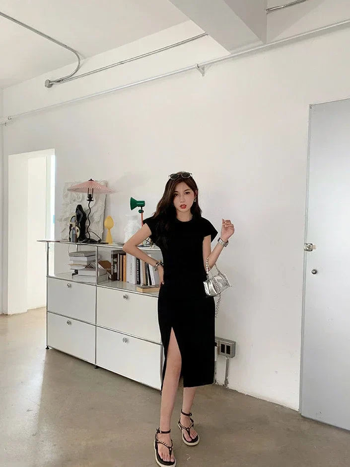 White Dresses for Women  Woman Dress Clothes Midi X New in Chic and Elegant Pretty Cheap Casual Y2k Outfits Harajuku Cotton