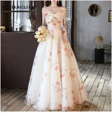 Elegant High Collar Evening Prom Bridesmaid Banquet Party Ball Dress Gown Short Sleeve Flower Embroidery Appliques Formal Dress