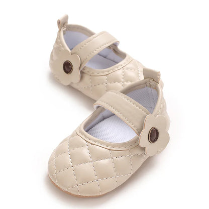 Baby Girl's Walking Shoes 3-6 Months Spring and Autumn Single Shoes Princess Shoes