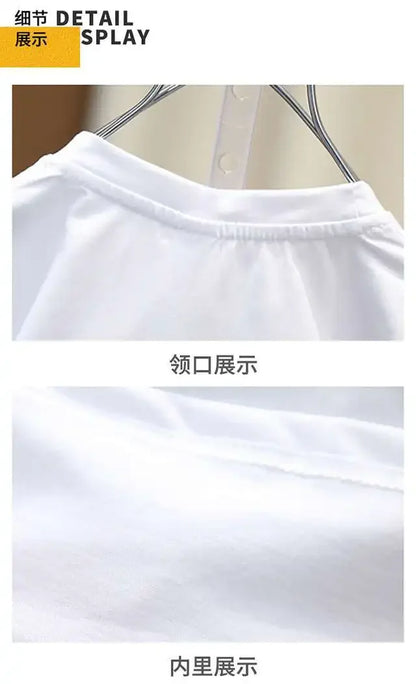 Boys Summer Clothing Set Letter Print Short Sleeved T-shirt+Denim Shorts 2Pcs Suit For Kids Handsome Casual Outfit