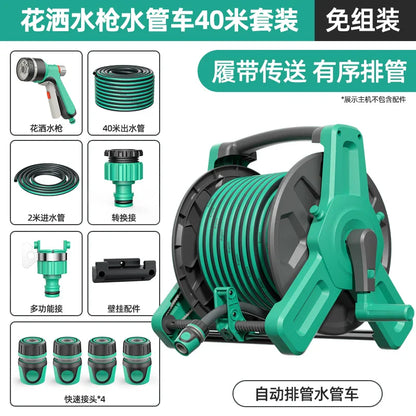 Wall Mounted Portable Water Gun Pressure Resistant Antifreeze Flower Sprayer Car Wash Durable Water Pipe Coiler