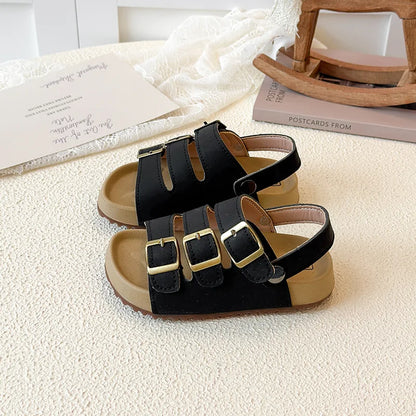 Girls Boys Summer New Fashion Korean Style Soft Bottom Anti-slippery Versatile Open-toe Beach Shoes