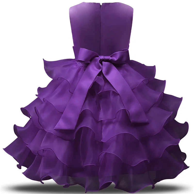 Flower Girl Dress For Wedding Baby Girl  Birthday Outfits Children's Girls First Communion Dresses Girl Kids Party Wear
