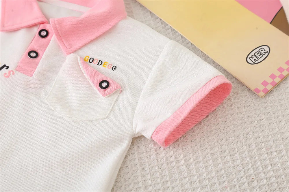 Summer Clothes for Children Baby Girls Cartoon T-Shirt And Shorts 2pcs Set Kids Infant Toddler Fashion Tracksuit