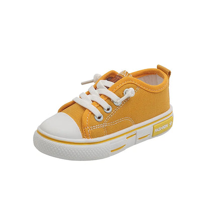 New Children's Canvas Shoes Fashion Baby Board Shoes Girls' Breathable Single Shoes Boys' Casual Shoes