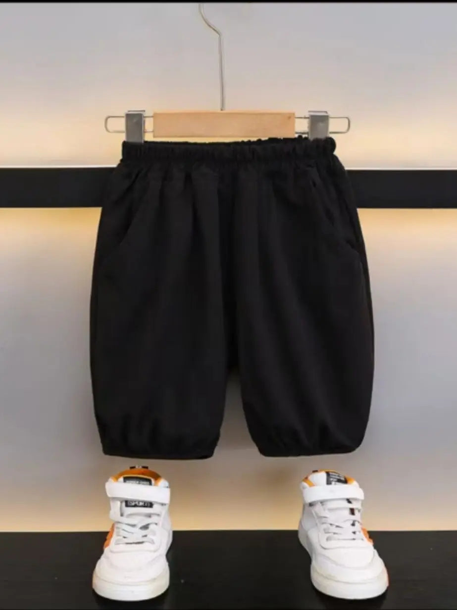 Chidren Clothing Set Casual Boys Summer Chinese Style Short Sleeve Shirt Shorts 2 PCs Set Kids Chinese Traditional Clothing