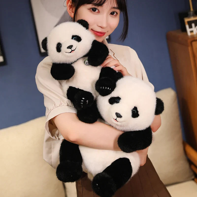 Adorable Base Simulation Lifelike Giant Panda FuBao Plush Toys Kawaii Stuffed Animals Soft Bears Baby Appease Doll Gifts
