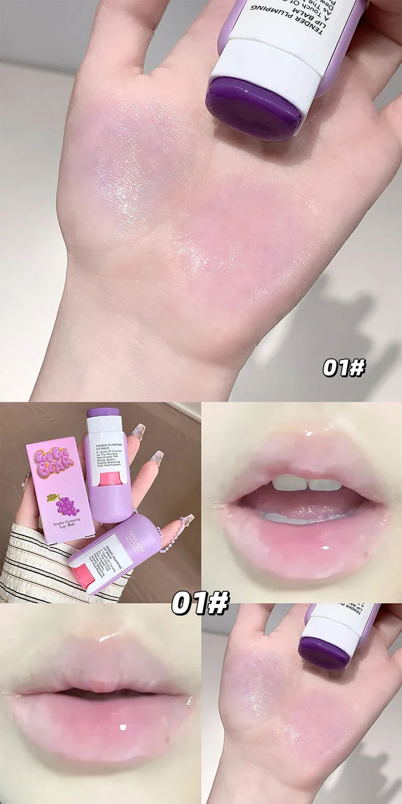Gege Bear Large Capacity Lip Balm Keychain Pendant, Hydrating & Moisturizing Lip Care, Perfect as Lipstick Base & Accessory