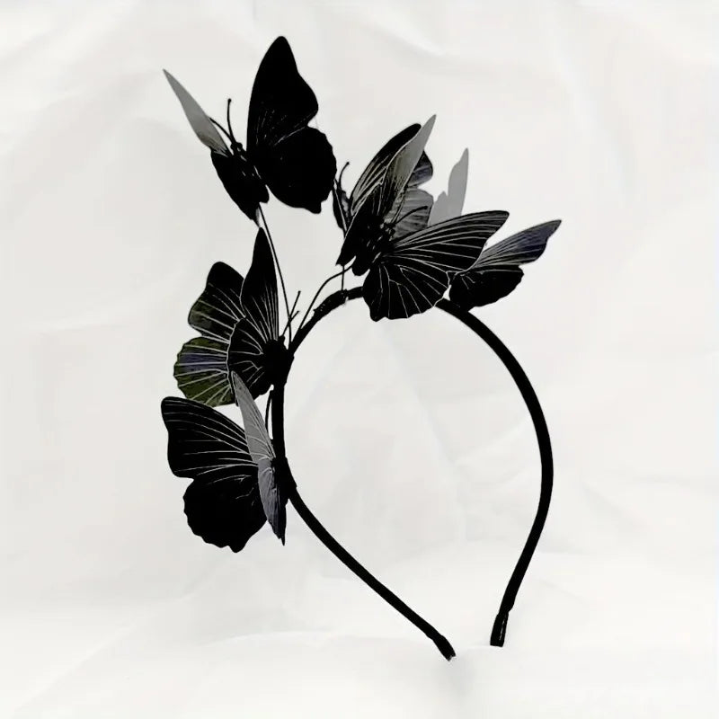 Butterfly Headband Halloween Cosplay Bohemian Wedding Headpiece Photo Props