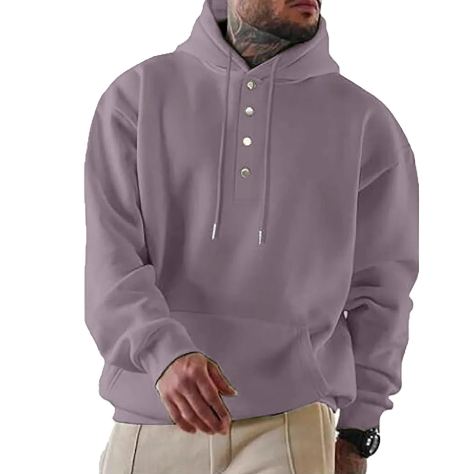Loose Fit Long Sleeves Hoodie For Men Autumn Winter Casual Breathable Fashion Sweatirt  Men Streetwear Classic Pullover Design