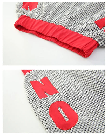 Girls Clothes Summer Kids Fashion Letter Vest + Skirt 2pcs Set Children Clothing Suit Teen Girl Plaid Bowknot Sleeveless Outfits