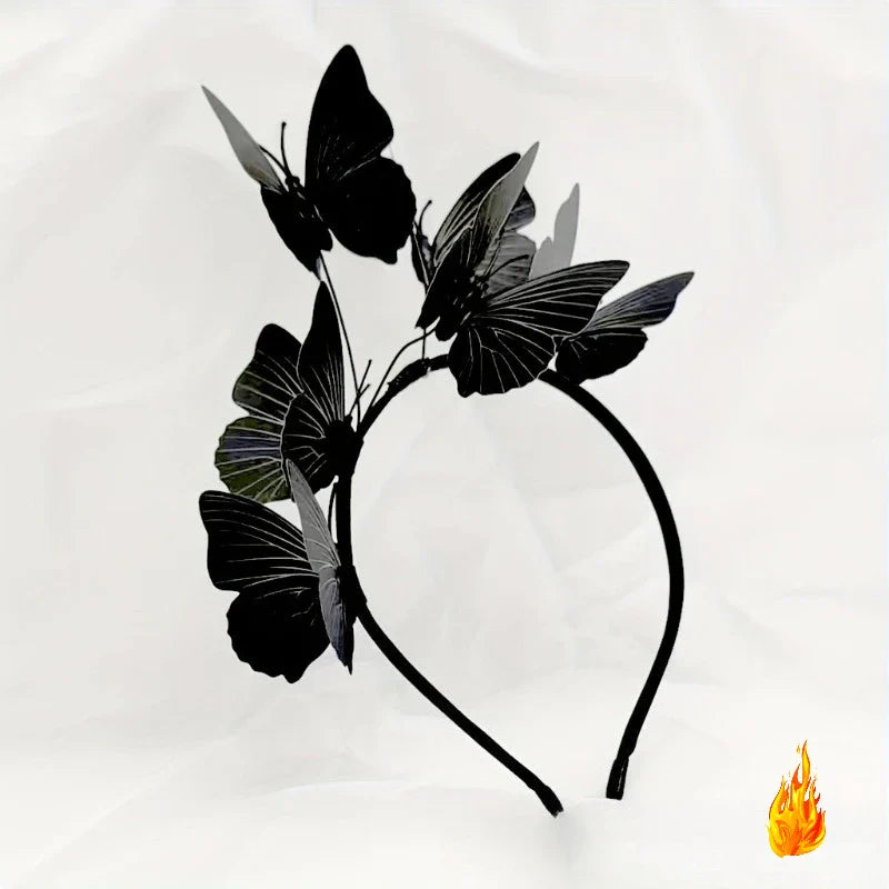 Butterfly Headband Halloween Cosplay Bohemian Wedding Headpiece Photo Props