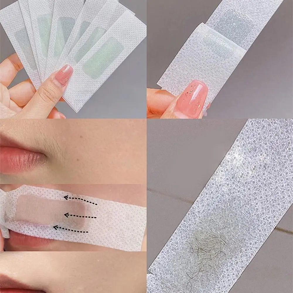 Convenient Hair Removal Wax Strips Facial Hair Removal Wax Strip Hair Removal Patches Effective Depilation Safe