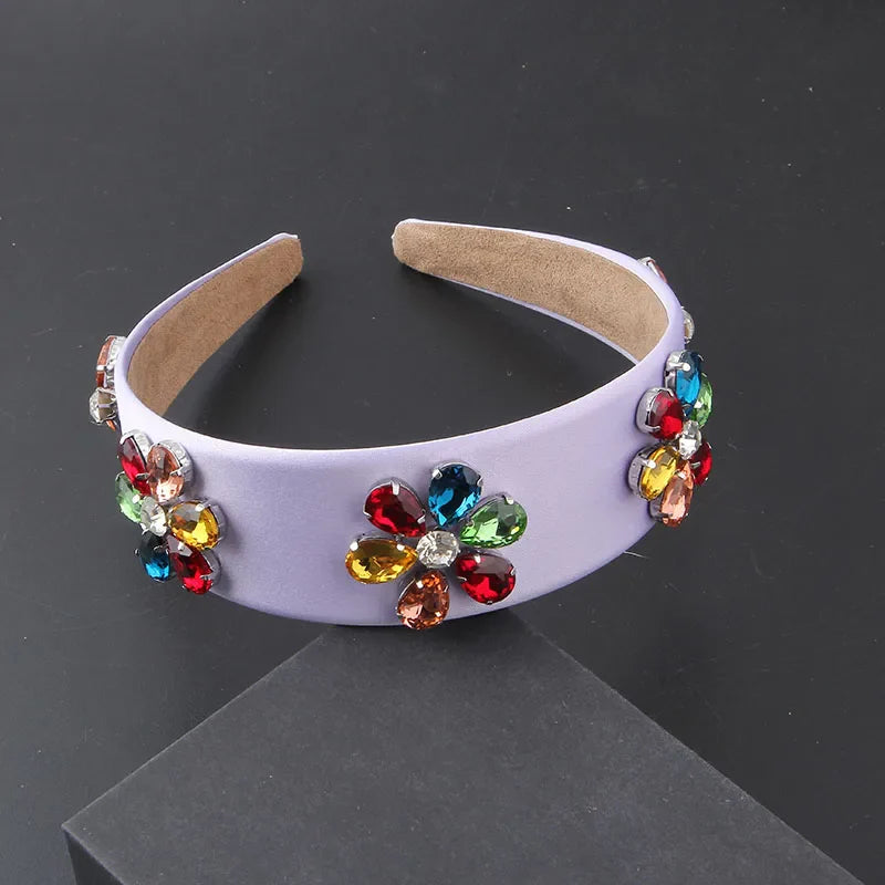 Gorgeous Personality Rhinestone Headwear Fashion Hairband Luxury Baroque Rhinestone Headband Wedding Ladies Bridal Hair