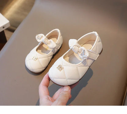 Toddler Little Girl Mary Jane Dress Shoes Ballet Flats for Kids Girl Party School Shoes Bowknot Princess Shoes 21-30