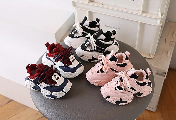 New Boy Fashion Sneaker Spring Mesh Breathable Platform Running Shoes Tennis Shoe High Quality Non Slip Sport Shoes Girls I01125