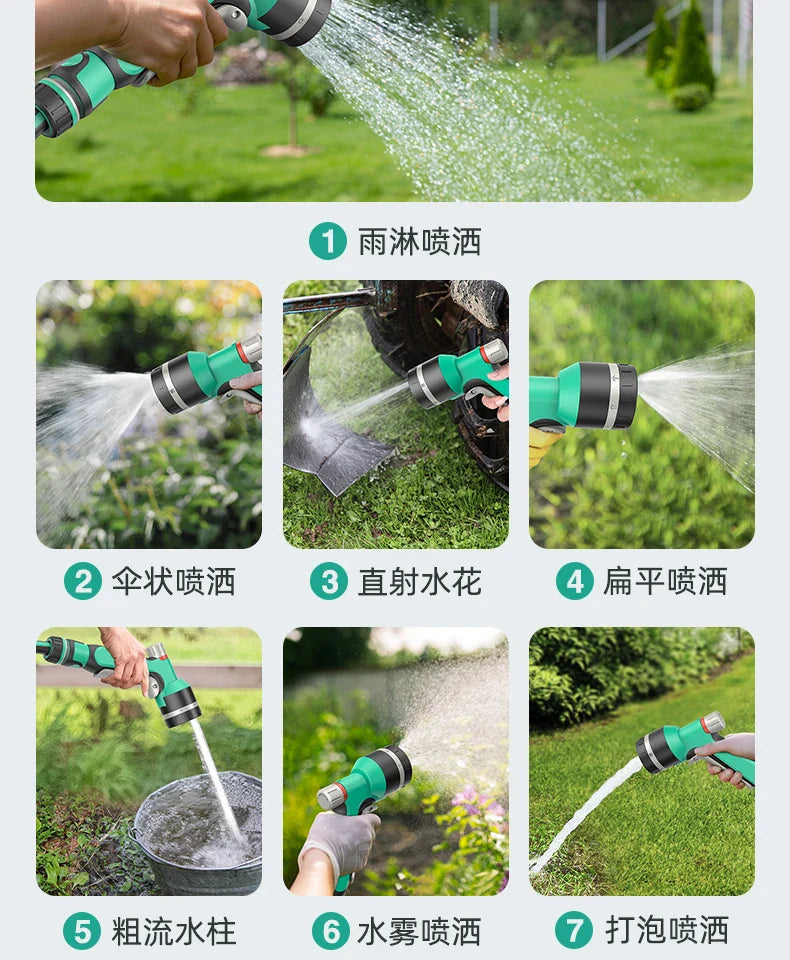 Wall Mounted Portable Water Gun Pressure Resistant Antifreeze Flower Sprayer Car Wash Durable Water Pipe Coiler