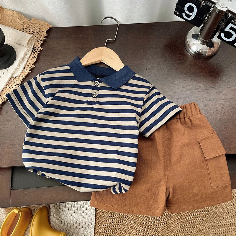 DIIMUU Baby Boys Clothing Sets T-shirt + Shorts Kids Girl Outfits Suits Children Summer Wear Infant Toddler Tee Shirts + Pants