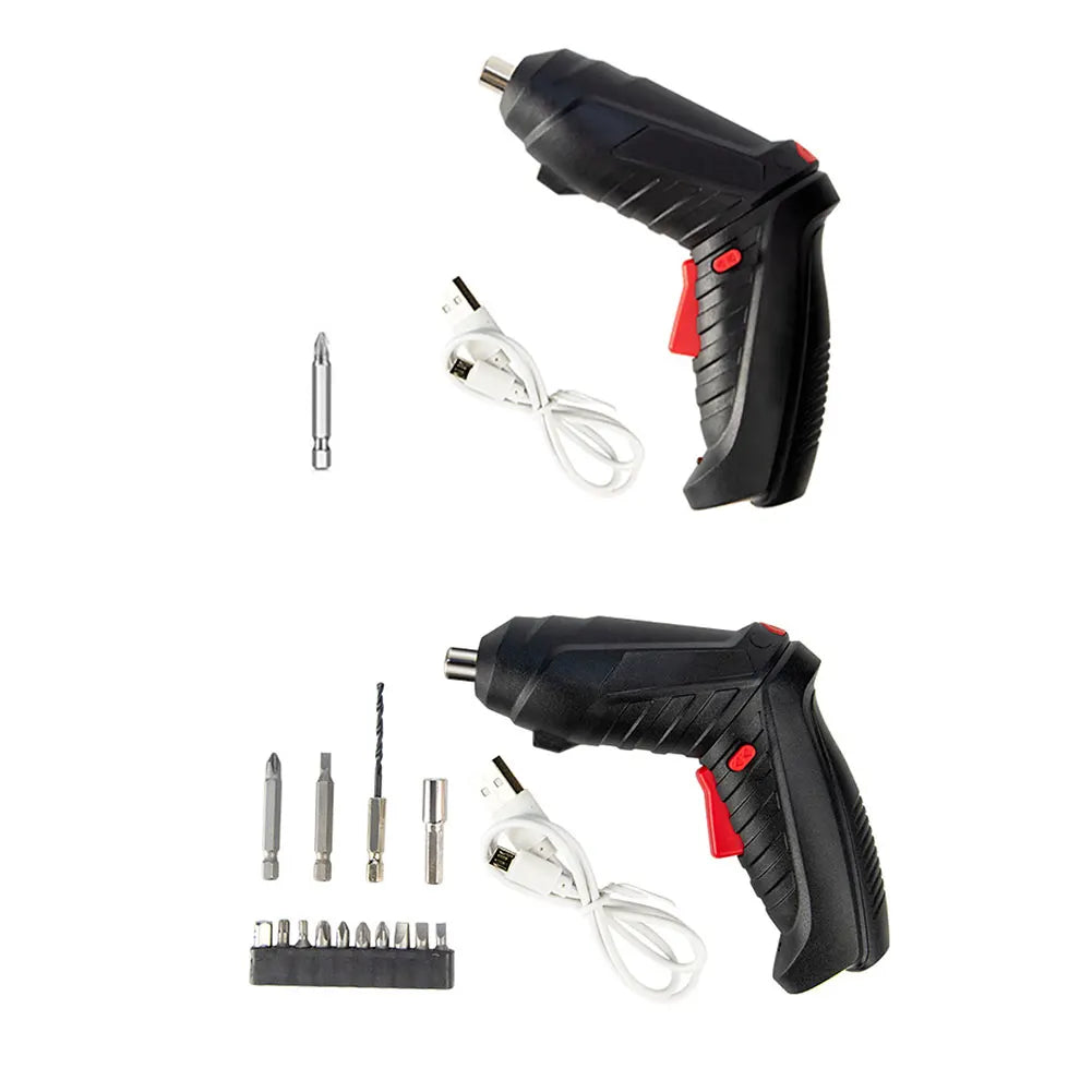 Electric Screwdriver Battery Rechargeable Cordless Screwdriver Powerful Impact Wireless Screwdriver Set Mini Drill Power Tools