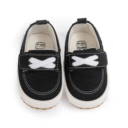 Newborn Baby Shoes Unisex Classic Canvas Casual Sneakers Fashion Versatile Sports Style Toddler Cotton Sole Comfortable Shoes