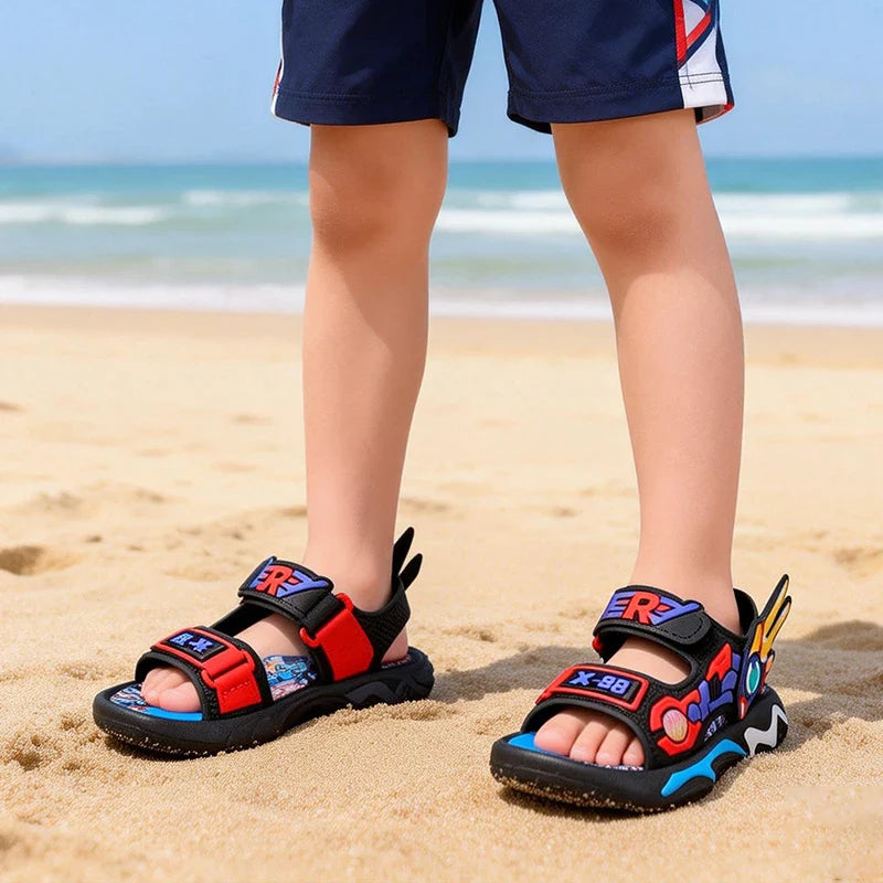 Soft Sole Anti Slip Cartoon Design Beach Outdoor Sandals