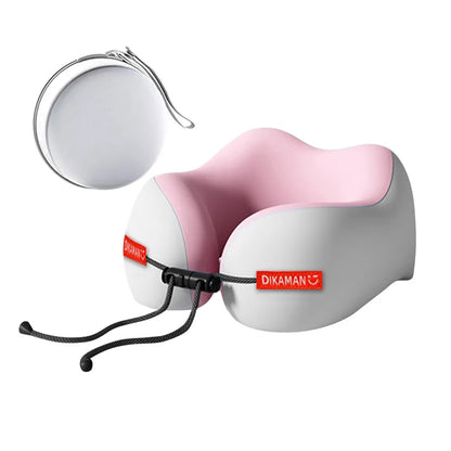 Portable U-shaped Pillow Double Hump Design Ergonomic Neck Pillow Press-inflatable Travel Pillow