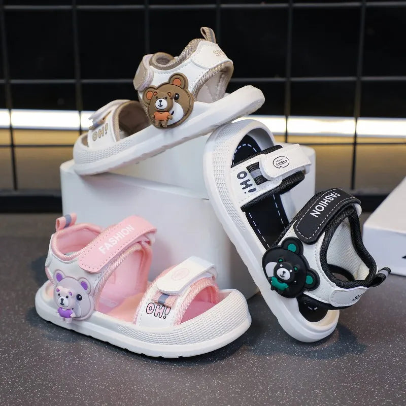 Toddler Sandals For Baby  Boys Girls Sandals Soft-soled Cartoon First Step Footwear For Infant Kids Trend Fashion