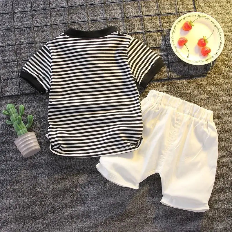 ChildrenBoys T-shirt Shorts Clothing set Kids Clothes Children's Sets  Summer Cotton Short sleeve fashion Suit2PCS