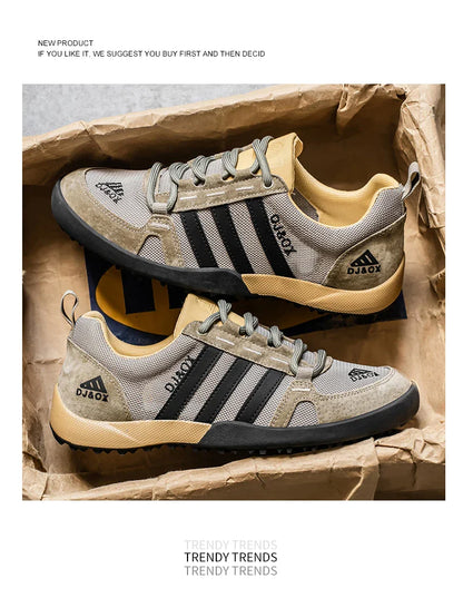 Men's Shoes Fashion Versatile Breathable Board Shoes Thick soled Trendy Casual Shoes  (Available)