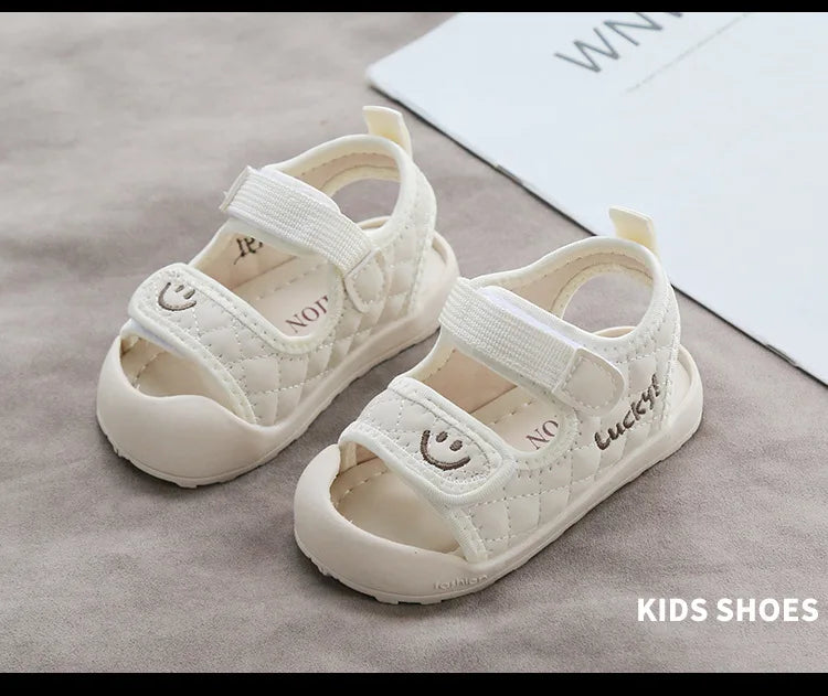 Children Shoes Little Kids Sport Sandals Lucky Smile Face Unisex Baby Boys Girls Casual Anti-slip Sandals