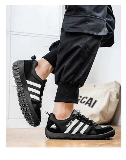 Men's Shoes Fashion Versatile Breathable Board Shoes Thick soled Trendy Casual Shoes  (Available)