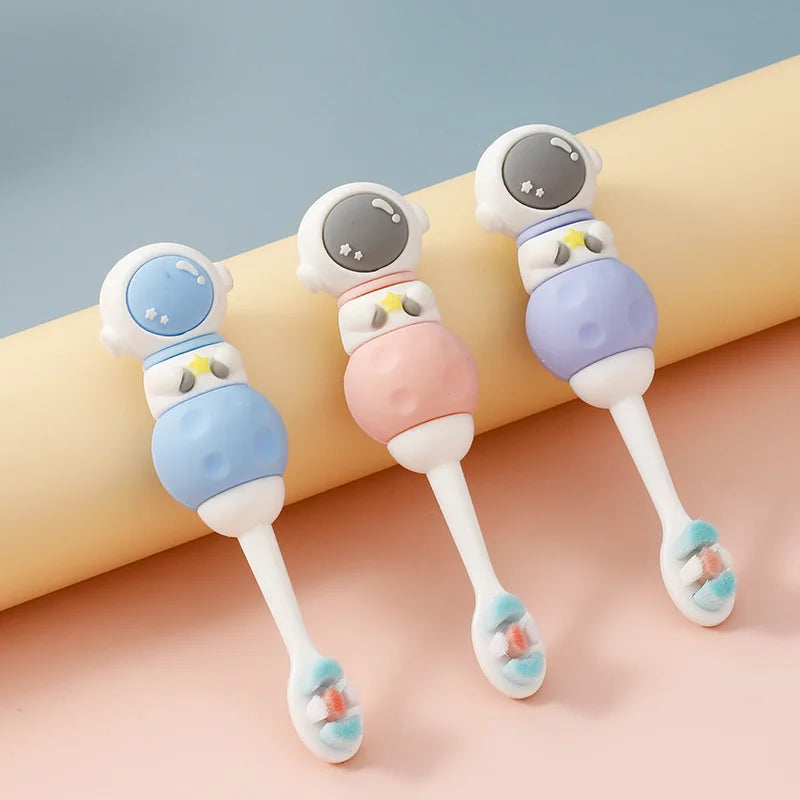 Children Cartoon Astronaut Super Soft Bristle High Quality Toothbrush Baby Tooth Brush Kids Training Teeth Brush Care 1-12 Y