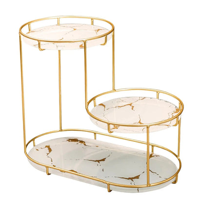 Cosmetic Decorative Tray three tier Perfume Organiser for Bathroom Decor