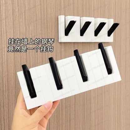 Piano Decorative Hook Row Hook, Bedroom Entrance Home Wall Decoration Hanger