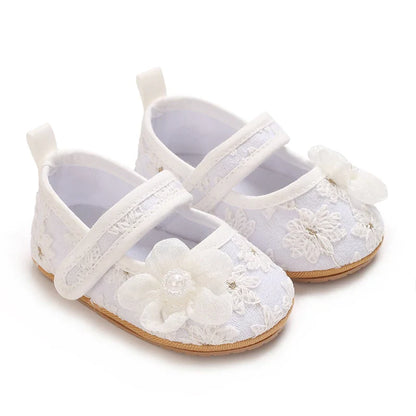 Spring and Summer Baby Soft Soled Comfortable Cloth Shoes 0-12 Months Baby Princess Shoes Anti Slip Walking Shoes