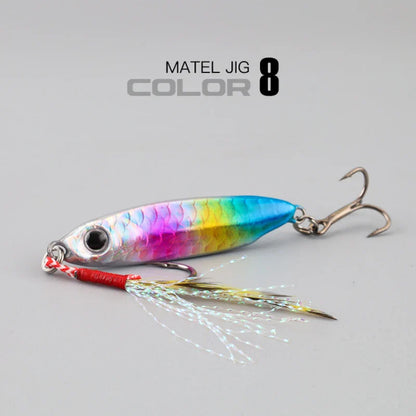 Metal Artificial Bait Jig 7g 10g 15g 20g 25g 30g Shore Casting Jigging lure Shore Casting Saltwater Fishing lure Bit