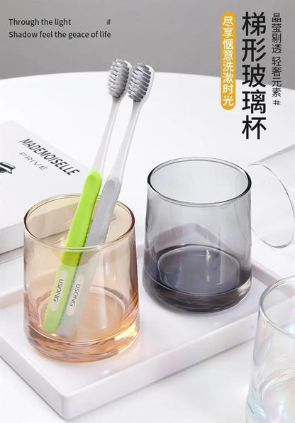 INS-style glass cups,colored trapezoidal couple's household whiskey glasses, bar and hotel mouthwash cups, beer mugs, water cups
