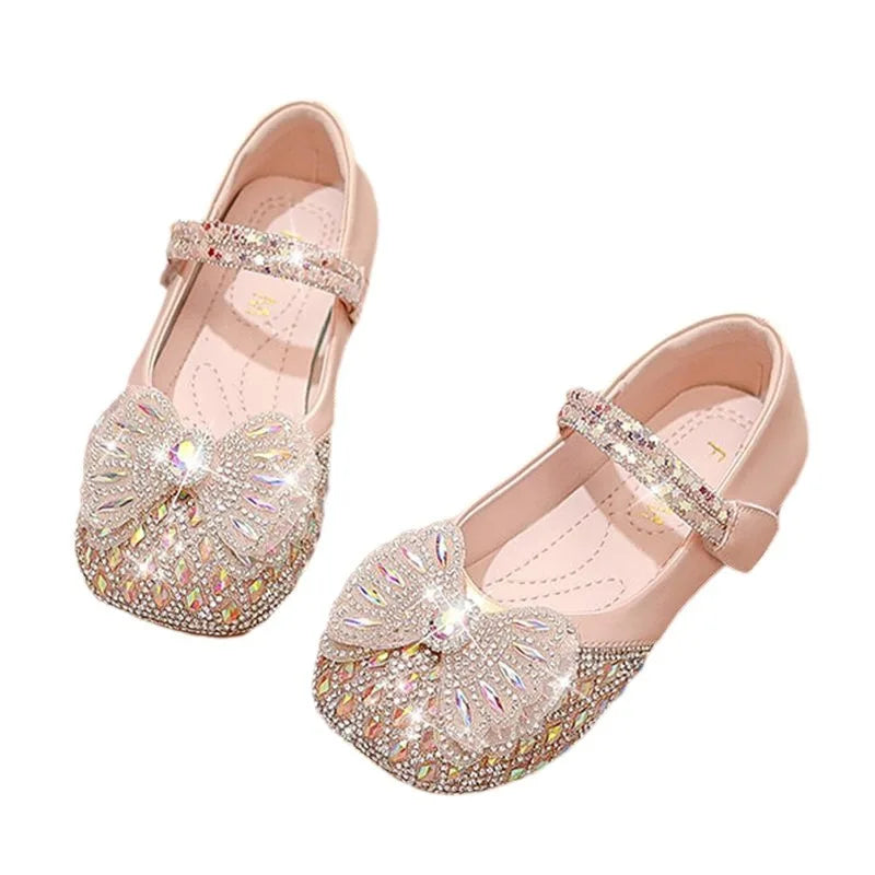 Fashion Girls' Leather Shoes Simple Child Shoe Soft Soled Girls Casual Shoes Anti Slip Kids Leather Shoe