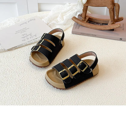Girls Boys Summer New Fashion Korean Style Soft Bottom Anti-slippery Versatile Open-toe Beach Shoes