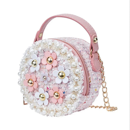 Women Bag Lady Little Girls Toddler Princess Lovely Bag Kids Baby Messenger Shoulder Crossbody Flower Bag