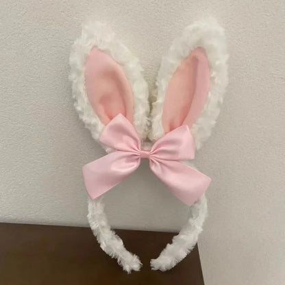 Easter Headband Cartoon-Inspired Party Props Hairband Lolita Cosplay Headwear Playful Rabbit Ear Headband For Themed Parties