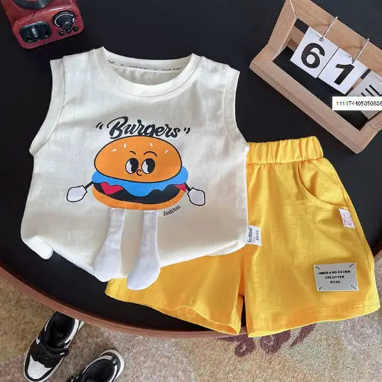 Summer Fashion Baby Boy Clothes Sets T-shirt  Toddler Casual Clothing Suits Children Kids Boys Outfits Suit
